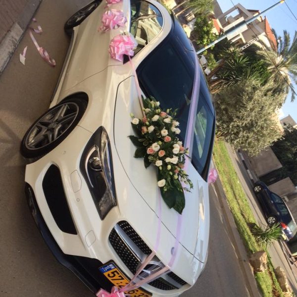 קישוט רכב חתן כלה